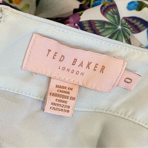 Ted Baker Entangled Enchantment Ziloh Bow Detail Maxi Dress Ted Sz 0 US 2/4 NWOT - Picture 10 of 16